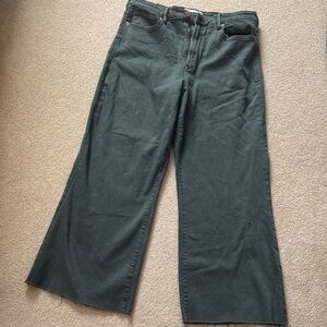 Dear John Forest Green Wide Leg Jeans